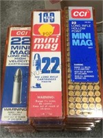 11 boxes of “CCI”  mini mag  22 long rifle ammo