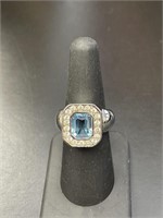Sterling with Blue Topaz Ring