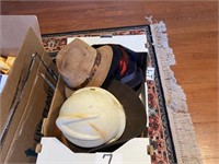 Box lot of hats