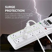 BN-LINK 8 Outlet Surge Protector with 7-Day