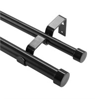 VEVOR Double Rod Curtain Rods, 36-72