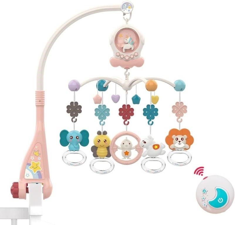 Eners Baby Musical Crib Mobile with Night Lights