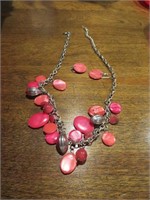 costume jewelry necklace, earrings