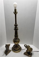 31" Brass Lamp - No Shade +