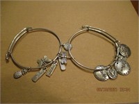 Lot of 2 Charm Bracelets