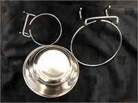 Stainless Steel Dish 20 ounce Food /water Pets