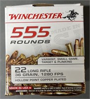 555 rnds Winchester .22LR Ammo