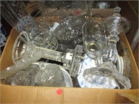 34 Pc Lot of Crystal & Glass Serving Pcs