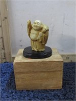 CARVED BUDDHA  FIGURE