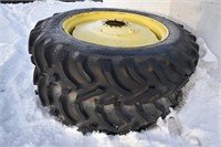 2- Powermark 14.9-38 Tractor Tire & Rims
