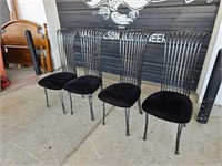 4 NICE Iron Framed Chairs