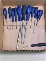 assorted screw drivers