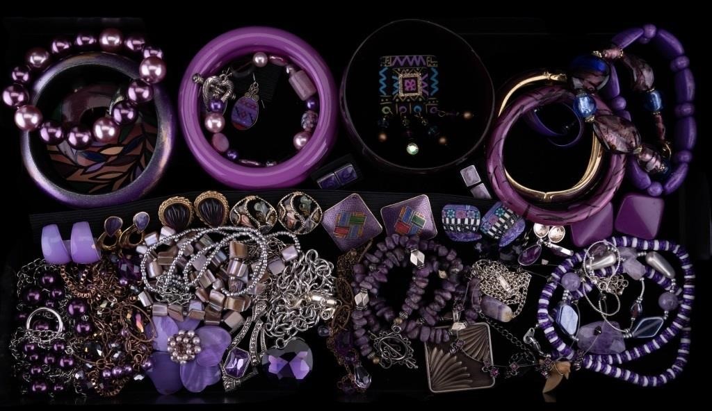 Purple Colored Costume Jewelry Collection