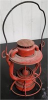Vintage Red Railroad Lamp