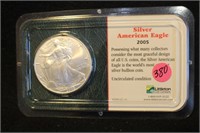 2005 1oz .999 Pure Silver Eagle