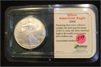 2005 1oz .999 Pure Silver Eagle