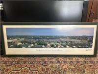 Framed panoramic Churchill Downs Print Kentucky
