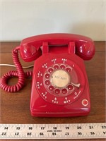 Vintage red telephone