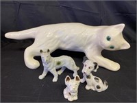 CAMARK Wall Climber Cat, ceramic dog figurines