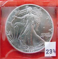 1990 Silver Eagle, BU .999
