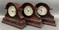 Three Dennis East Quartz Clocks