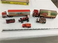 6 toy vehicles