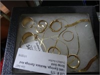 14Kt Earrings, Necklace, Earrings And Scrap Gold