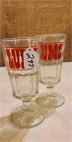 LUMS GLASS SUNDAE PEDESTAL DISH TUMBLER Vintage