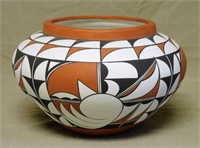Native American Isleta Pueblo Pottery Vase.