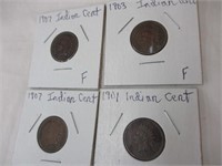 (4) Indian pennies