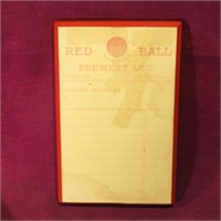 Red Ball Brewery Wall Mount Note Board (Vintage)