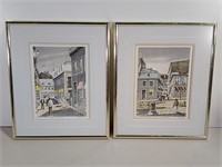 Two Quebec Framed Prints 12x14"