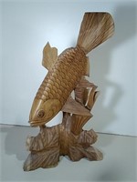 Carved Wooden Fish As Is