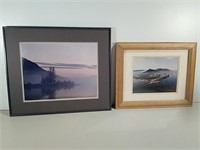 Two Scenic Wall Hangings