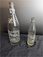 2 Older Fawn Beverage Bottles  Elmira, NY