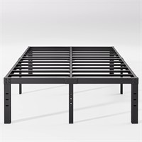 18 High Queen Bed Frame  Heavy Duty  Black