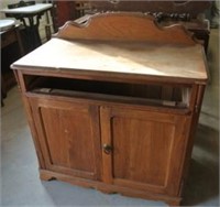 Antique Oak Washstand Dresser