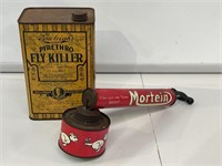 Mortein Sprayer & Rawleighs Fly Killer Tin