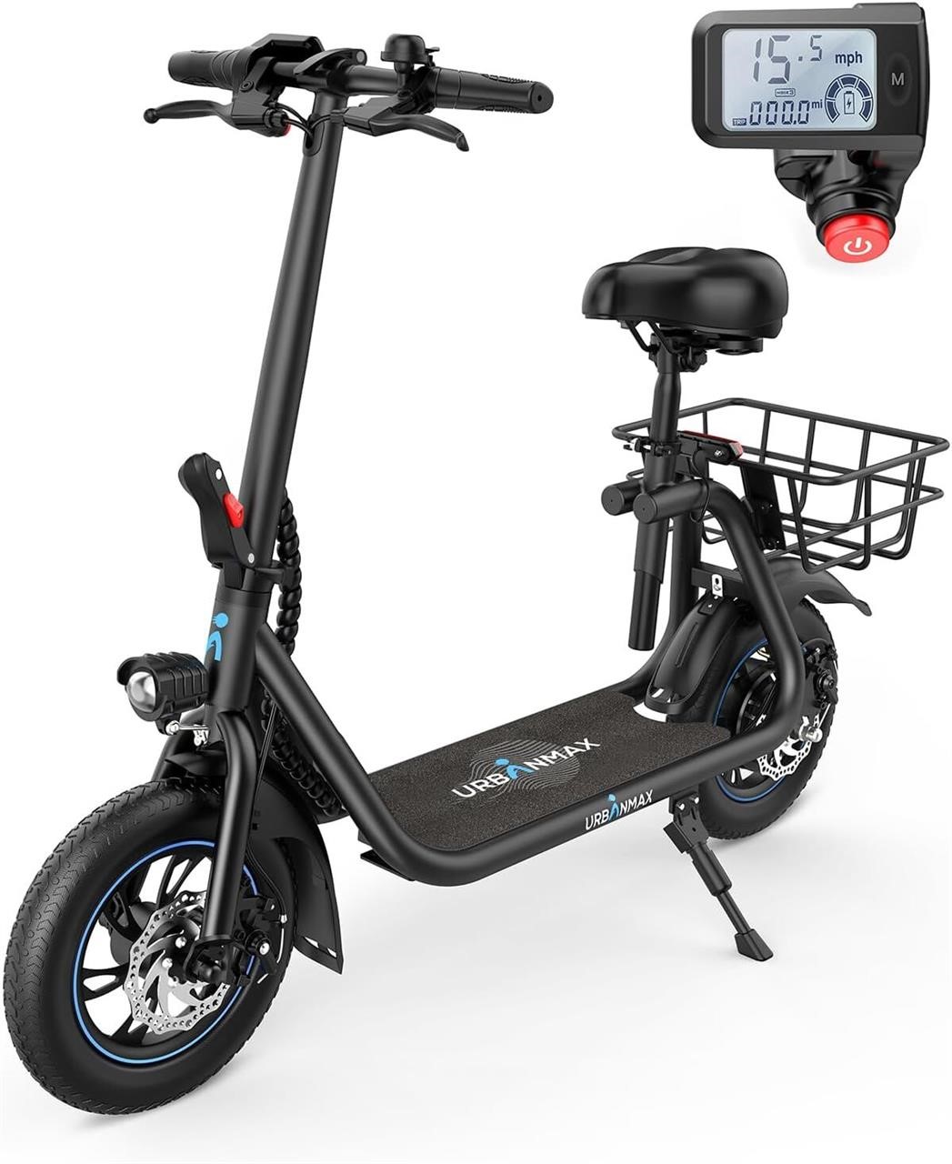 URBANMAX C1 Scooter  48.8x18.9x38.6  Black