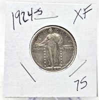 1924-S Quarter XF