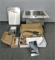 Stainless Steel Sink W/ Faucet, Accessories