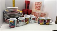 LARGE COCA-COLA PLATE-MUGS & CUP LOT