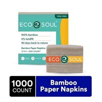 Lot of 4 ECO SOUL 100% Compostable Bamboo Paper Na