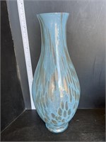 Blue glass vase