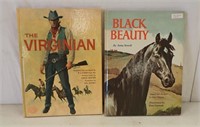 2 BOOKS:  BLACK BEAUTY & THE VIRGINIAN