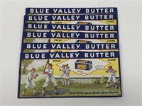 Lot of 6 Blue Valley Butter Baseball Ink Blotters