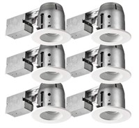 Commercial Electric 4in. Recessed Kit (6-Pack)