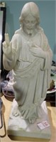 MARBLE JESUS STATUE 19"