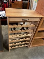 Wooden Wine Rack with one drawer