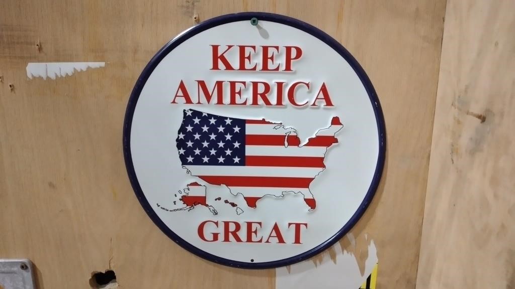 Keep America Great Metal Sign
